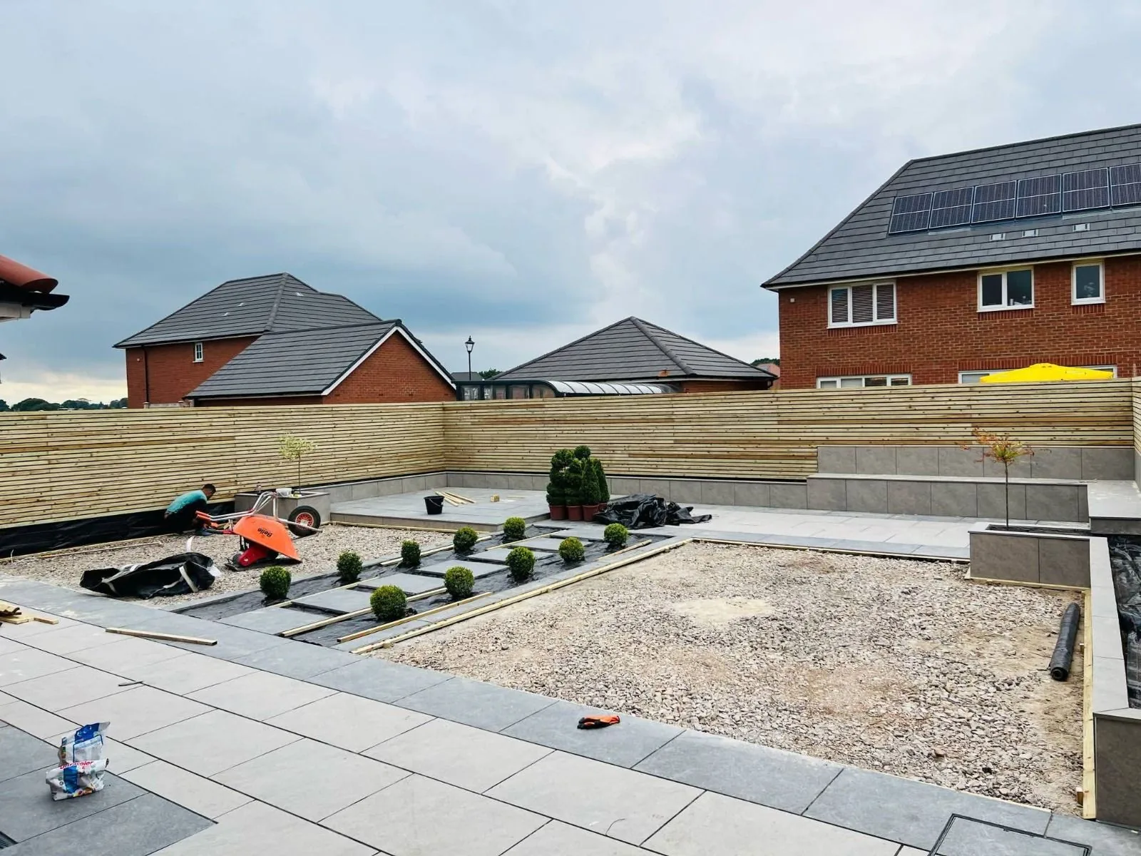 Garden landscaping project