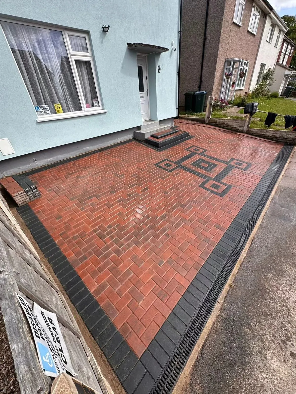 Block paving driveway